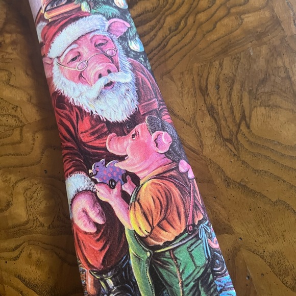 Original Vintage Ralph Marlin Whimsical Christmas Tie - Picture 3 of 8